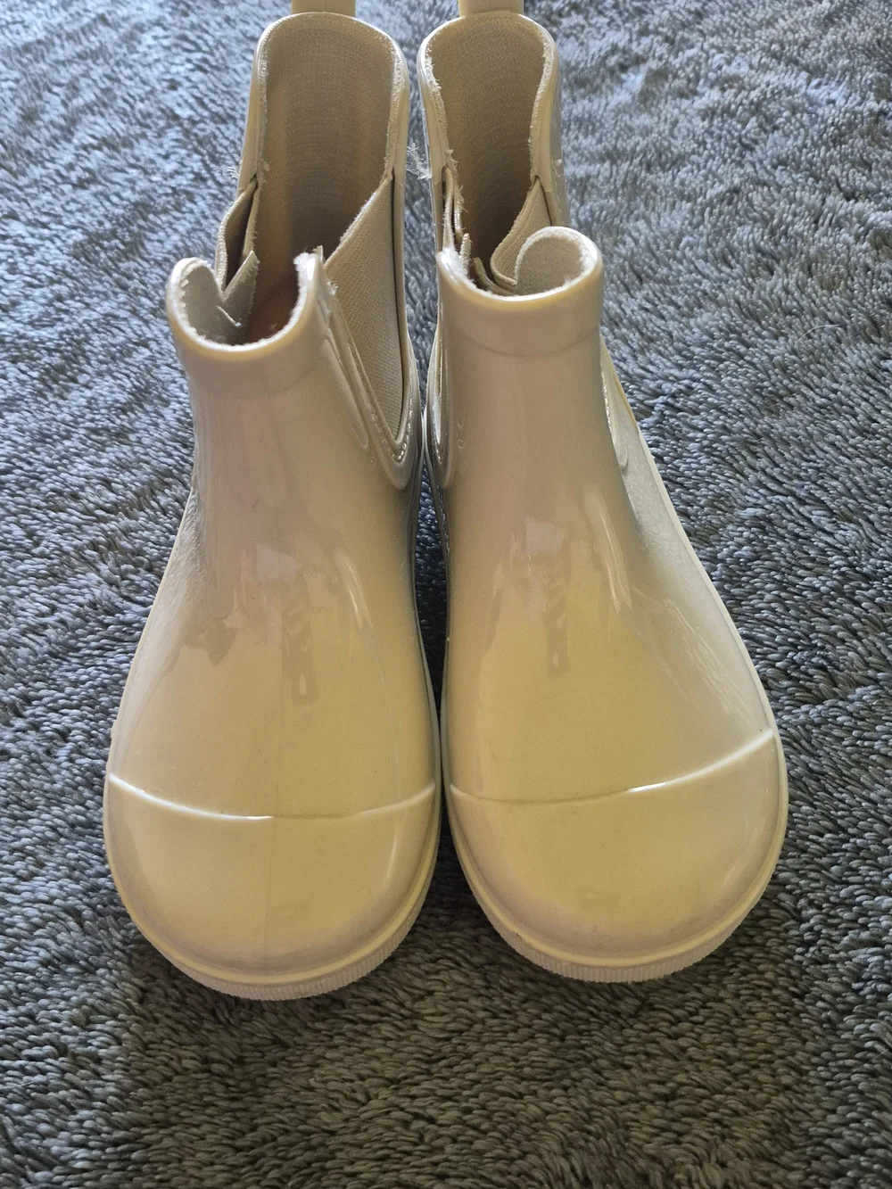 Kids Cream Rain Chelsea Boots - Brand Bear Paw 10